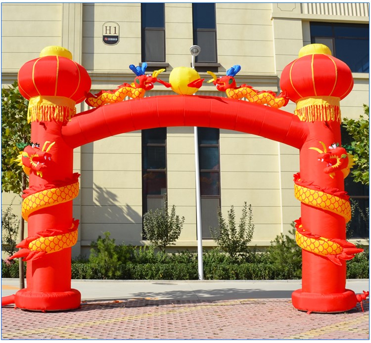 滁州充气灯笼柱拱门