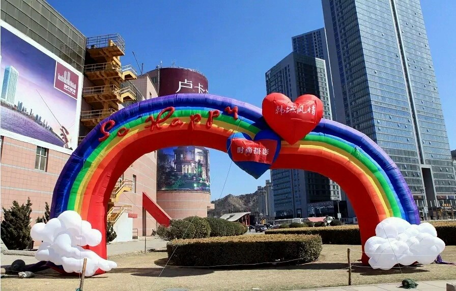 滁州彩虹充气拱门