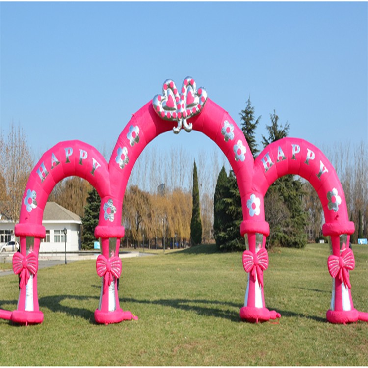 滁州粉色充气拱门